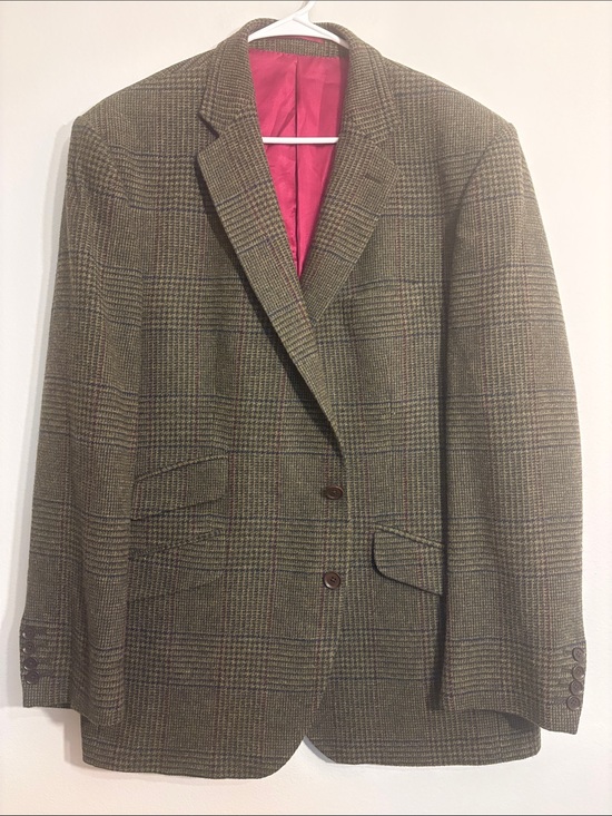 Charles Tyrwhitt Other - Charles Tyrwhitt Brown Glen Plaid Sport Coat with Pink Lining